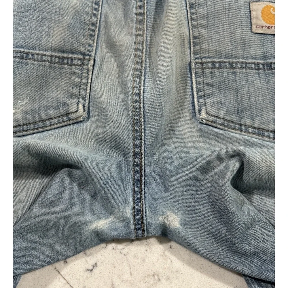 Carhartt Jeans Mens 32x32 Blue Rugged Flex Relaxed Fit Tapered BD4960-M